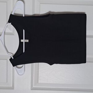 Sunday Best By Aritzia Black Ribbed Tank Top